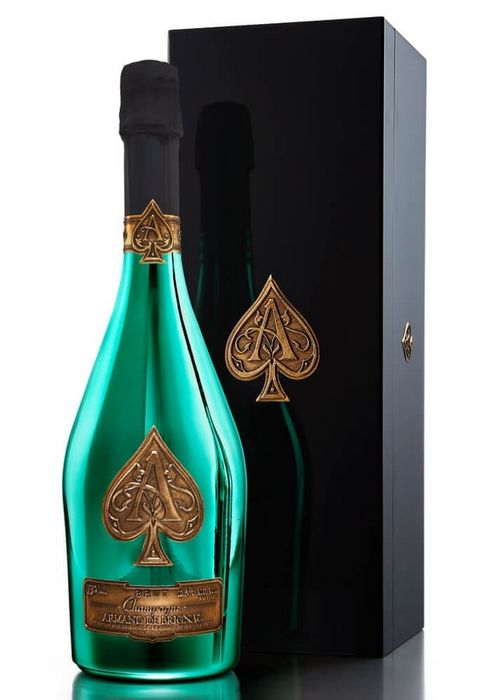 champagne armand de brignac brut green limited edition